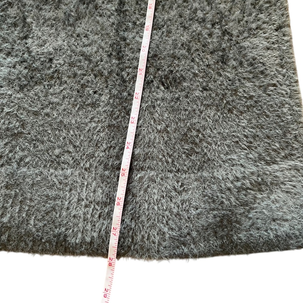 Jordan Brand Ombre Fuzzy Knit Cardigan Sweater Grey Black FV7426-070 Mens XL NEW - Picture 7 of 9